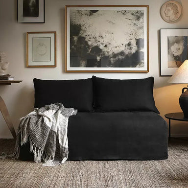 Modern Wabi-sabi Cloud Couch Sofa Bed, Designer 2-Seater Living Room Furniture