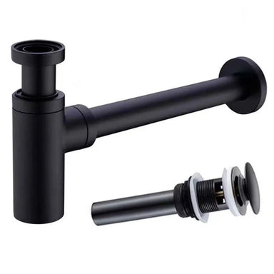 Premium Copper Pop-Up Drainer S-Trap Waste Pipe for Washbasin Accessories