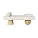 Premium Boucle Upholstered End-of-Bed Ottoman Bench with Solid Oak Frame