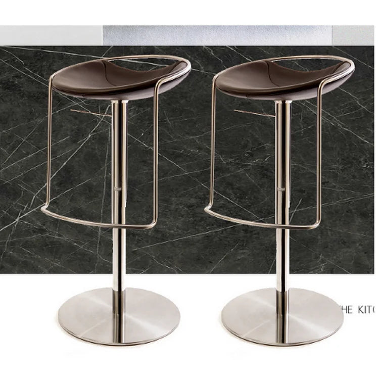 Luxury Adjustable Swivel Gold Bar Height Chair for Kitchen