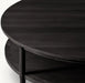 Modern Luxury Solid Wood Round Coffee Table for Elegant Living Rooms