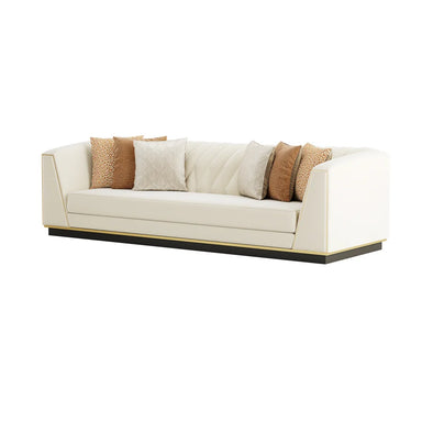 Luxury Curved Velvet 3-Seater Sofa for Modern Living Rooms