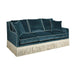 Hollywood Regency Velvet Tassel Sofa, Elegant Fringe Trim Luxury Living Room Couch