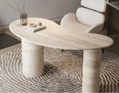Elegant Natural Travertine Coffee Table for Modern Living Rooms and Offices