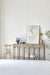 Vintage Art Deco Console Table: Recycled Pine, Cold Smoky Grey Finish