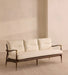 Modern Luxury Fabric Single Chaise Lounge Sofa Chair with Solid Oak Legs