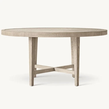 Elegant Round Solid Wood Dining Table for Restaurant, Hotel, Villa, Home