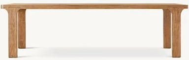 Ordecor American Style Solid Oak Console Table - Rustic Finish, Easy Assembly