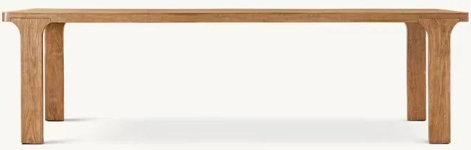 Ordecor American Style Solid Oak Console Table - Rustic Finish, Easy Assembly