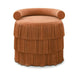Modern Round Suede Fringe Ottoman Velvet Tassel Pouf Stool Living Room