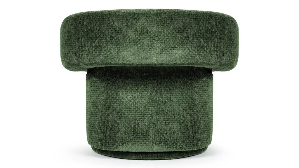 Emerald Velvet Swivel Accent Chair: Plush Rotating Lounge Armchair for Living Room