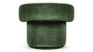 Emerald Velvet Swivel Accent Chair: Plush Rotating Lounge Armchair for Living Room