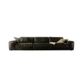 Luxurious Italian Genuine Leather Modular Sectional Sofa Set for Modern Living