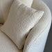 Modern Curved Boucle 3-Seater Sofa with Elegant Black Metal Legs