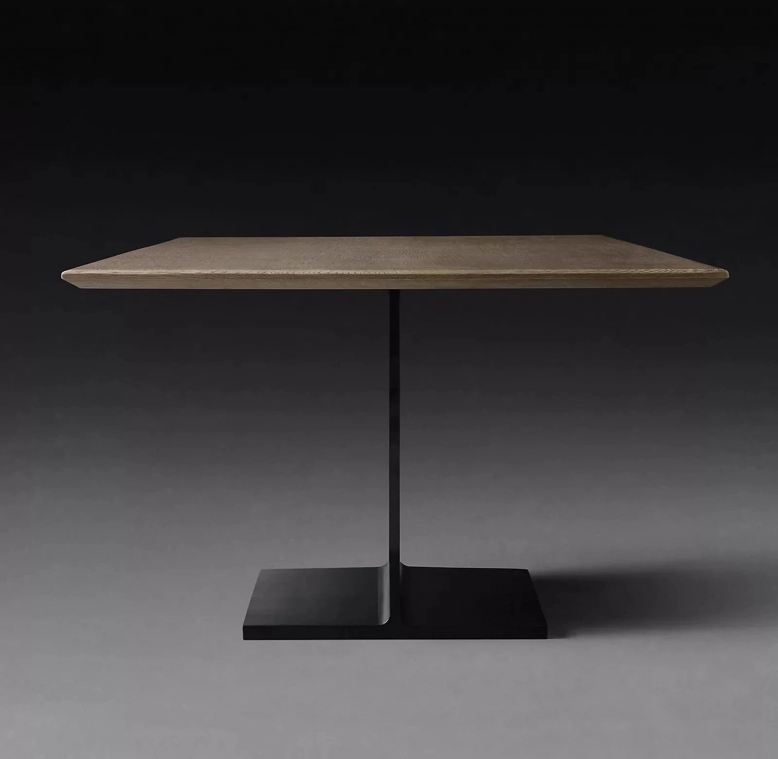 Elegant Solid Wood Plank Dining Table with Robust Metal Legs for Modern Homes