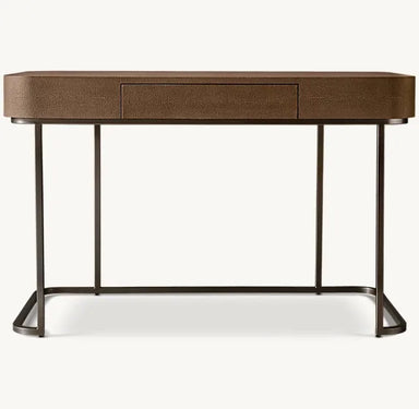 Modern Luxury Handcrafted Wood Office Writing Desk with Custom Finish