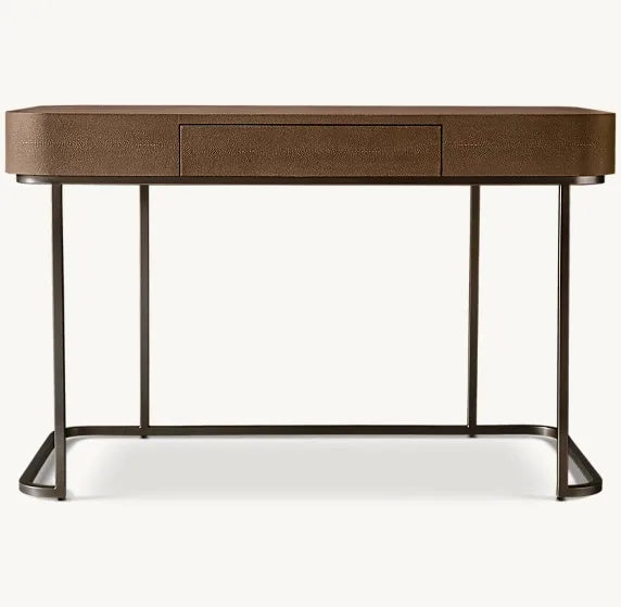 Modern Luxury Handcrafted Wood Office Writing Desk with Custom Finish