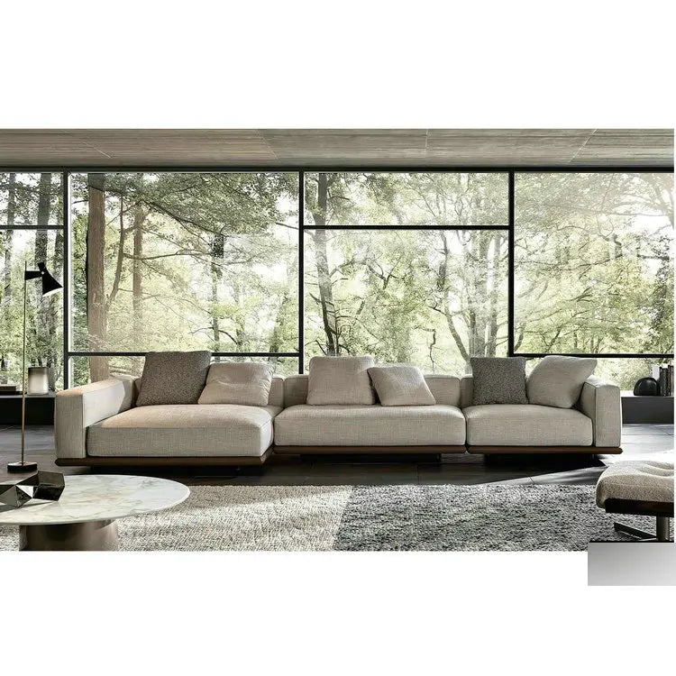 Modern Luxury Fabric Modular Sectional Living Room Sofa Set