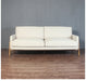 Chic Nordic 3-Seat Oak Frame Sofa, Plush Linen Upholstery for Modern Living