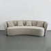 Luxurious 98-inch Modern Curved Boucle Sofa Couch for Living Room
