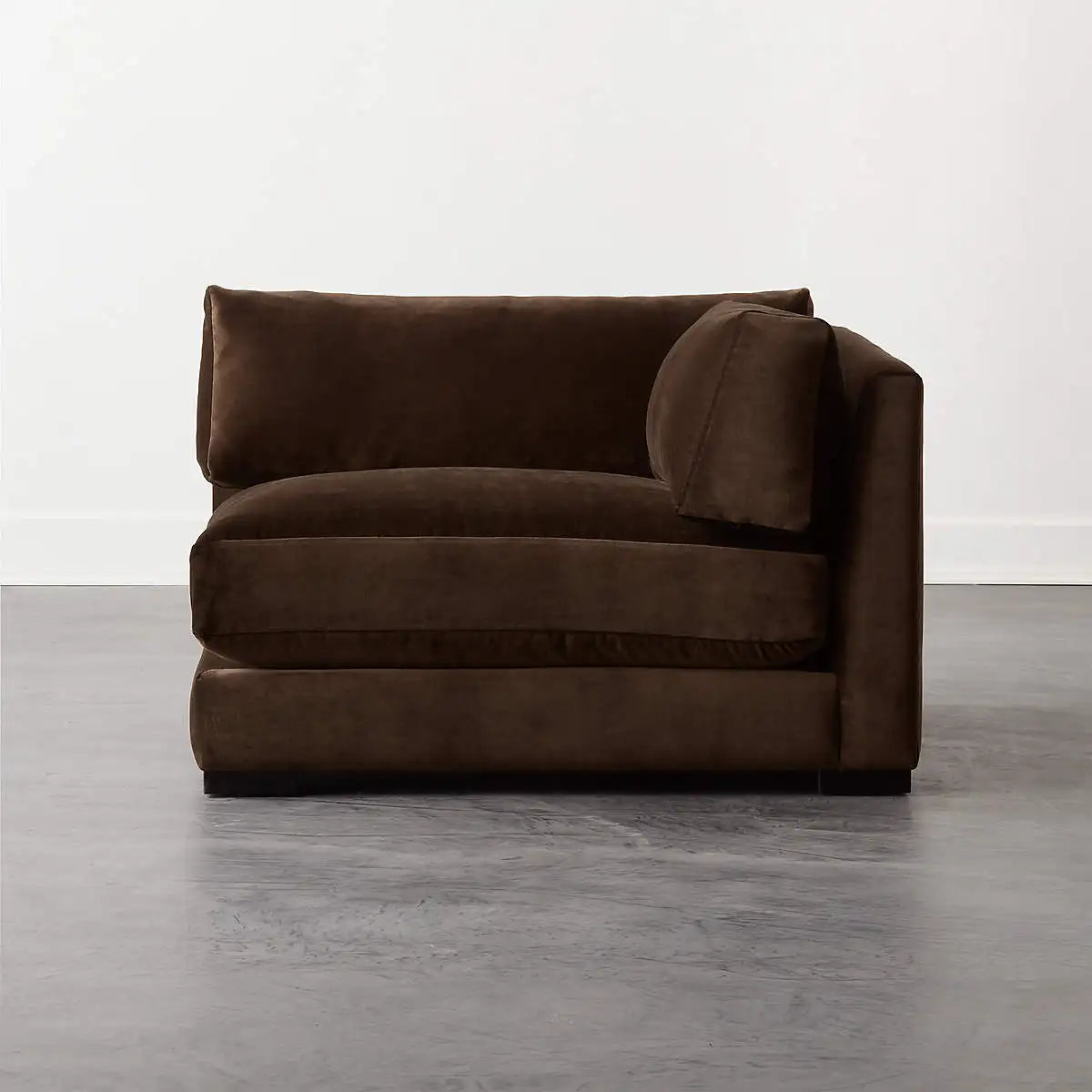 Modern Velvet Corner Sofa Chair - Luxury Living Room Seating Set