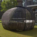 Premium All-Weather Round Rattan Sun Bed for Commercial Outdoor Projects