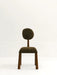 Nordic Style Solid Oak Dining Chair with Linen Upholstery and Round Back