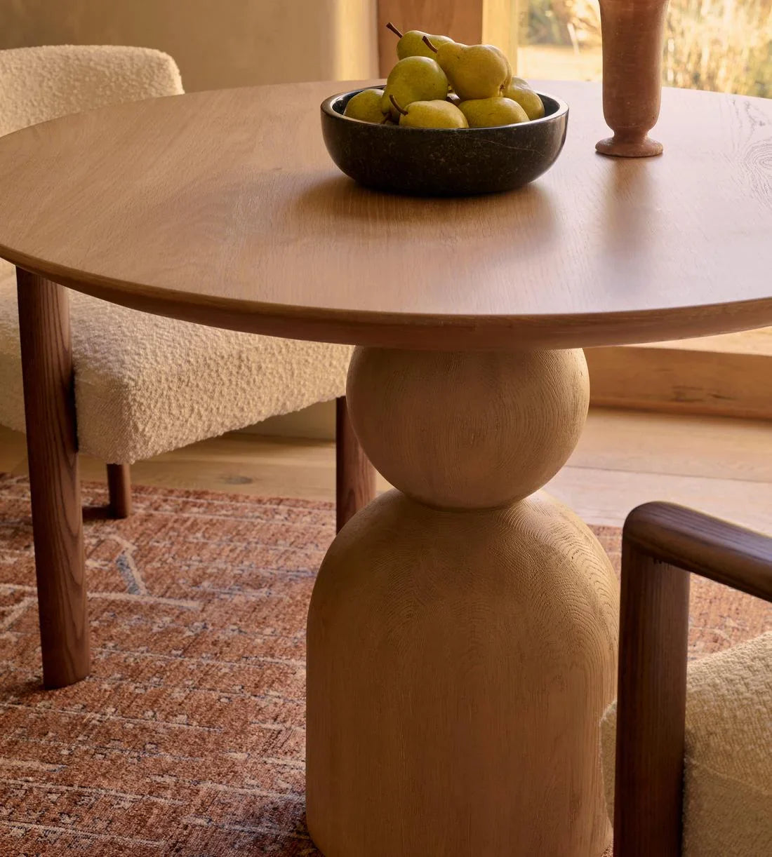 Luxury Modern Solid Oak Wood Dining Table - 6-8 Person Seater Kitchen Furniture