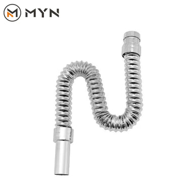 Adjustable Odor Proof Bathroom Sink Drain Pipe - Stainless Steel & Plastic