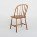Solid Oak Armless Dining Side Chair - Scandinavian Modern Windsor Style