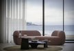 Elegant Nordic Curved Boucle Fabric Sofa: Luxurious Living Room Couch