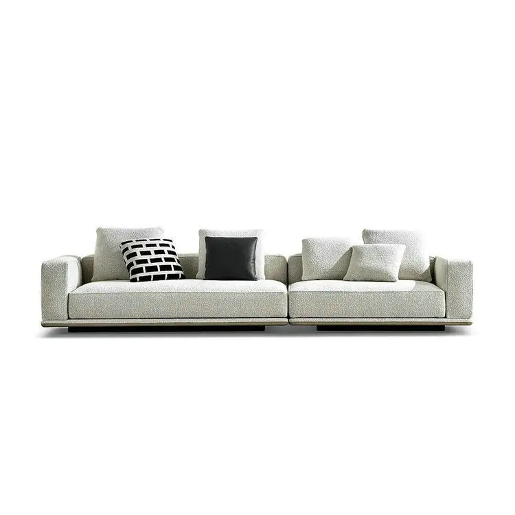 Modern Luxury Fabric Modular Sectional Living Room Sofa Set