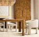 Elegant Modern Solid Oak Wood Dining Table - Handcrafted Rectangular Design