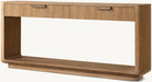 Elegant Wooden Console Table with Two Drawers - Sturdy Living Room Furniture