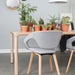 Modern Solid Oak Wood Dining Table, Custom Black Finish, Durable Home Desk