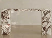 Elegant Calacatta Viola Marble Console Table for Entryway Living Room Decor