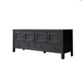 Modern Black Oak Sideboard Cabinet: Nordic Design Storage for Living Room