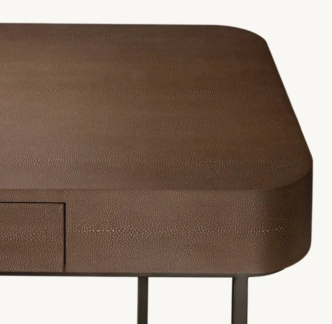 Modern Luxury Handcrafted Wood Office Writing Desk with Custom Finish
