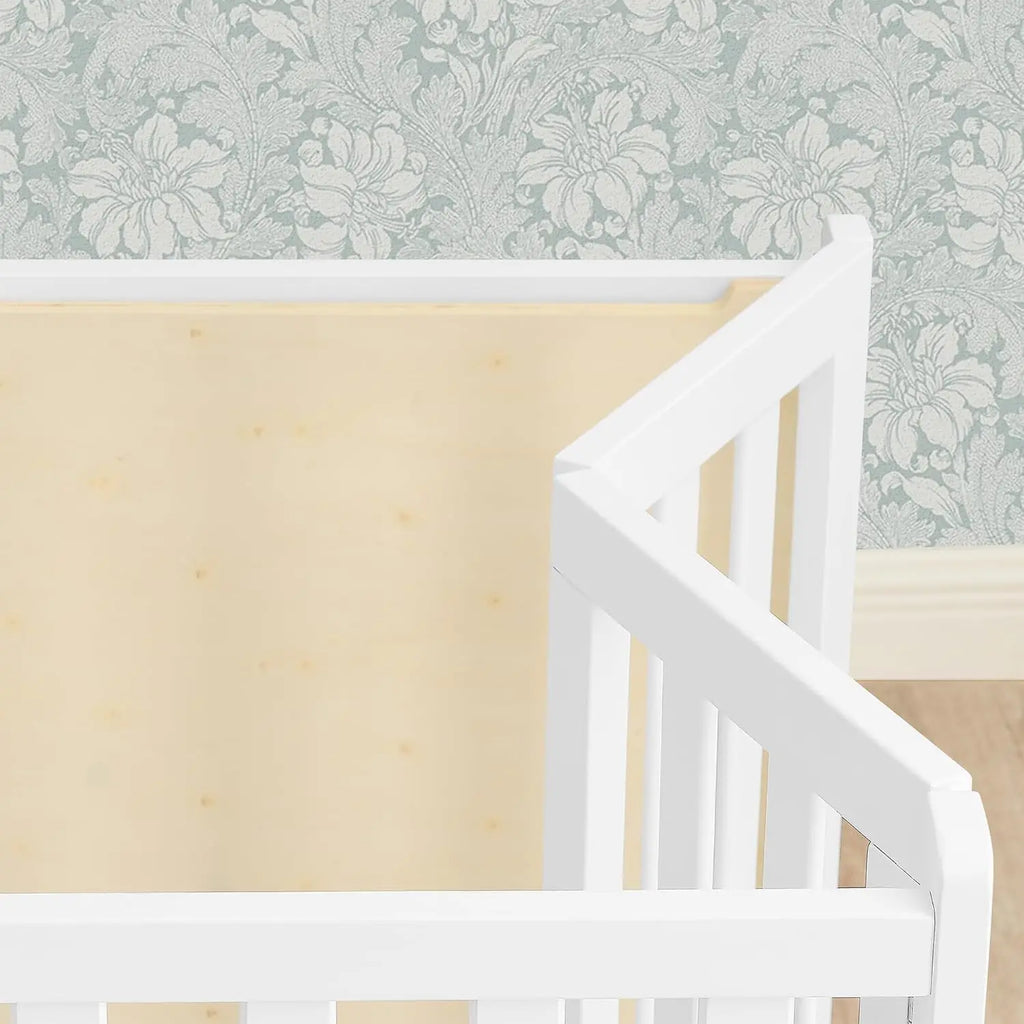 Portable Folding Wood Crib: Secure, Space-Saving, Easy-Fold Nursery Bed for Travel