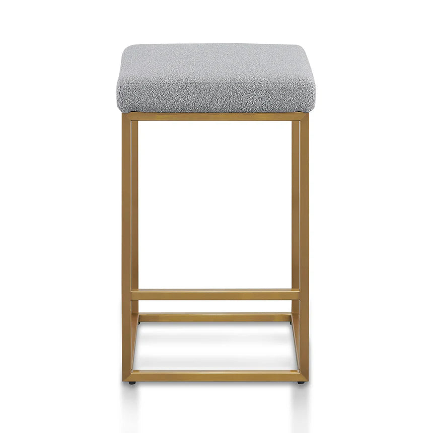  Hail Grey Bar Stool -Gold Base