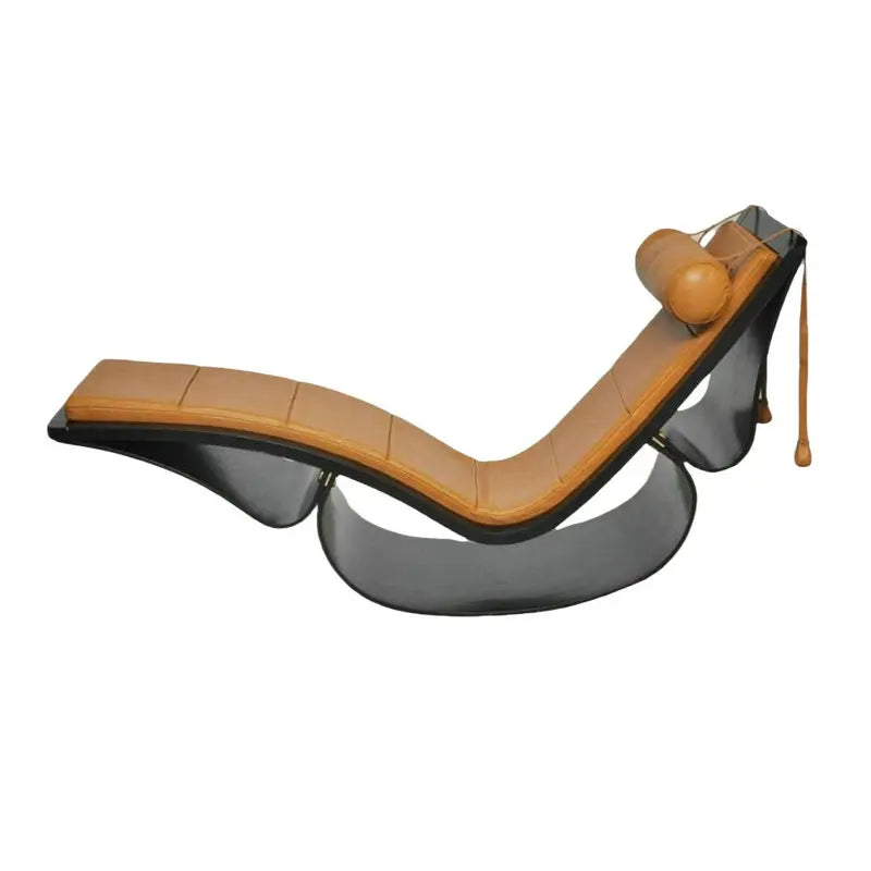 Luxury Modern Leather Chaise Lounge Rocking Accent Chair for Living Room