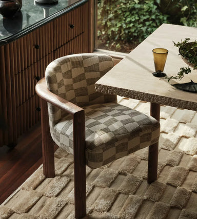 Modern Customizable Solid Wood & Fabric Dining Chair for Home & Restaurant