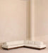Modern Luxury Fabric Single Sofa Chaise with Oak Wood Legs