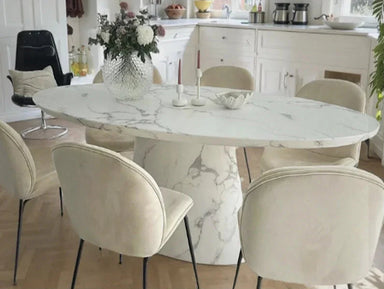 Tostone Luxurious Arabescato Corchia Marble Dining Table for Modern Homes