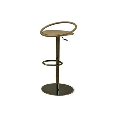 Modern Gold Stainless Steel Adjustable Bar Stool with Rotating Lift Seat