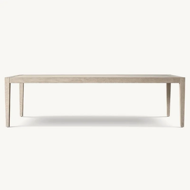 Elegant Solid Wood Dining Table: Customizable, Classic American Village Style for Villas & Homes