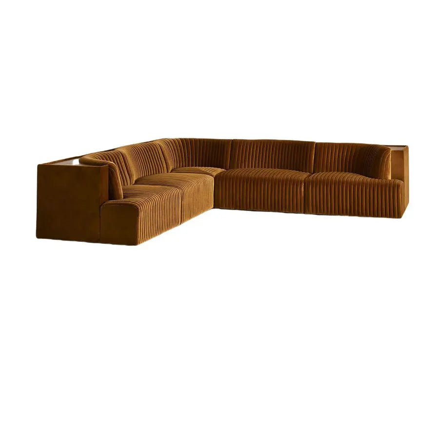 Luxurious Velvet Modular Sectional Sofa Set – Flexible Modern Design Couch