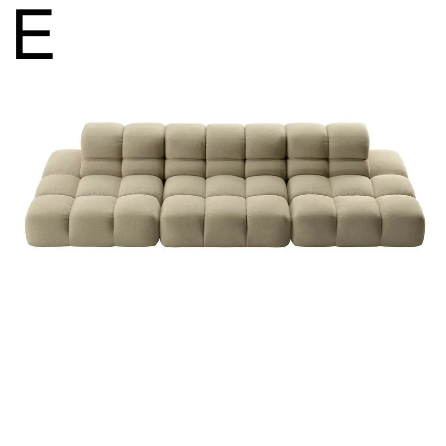 Cozy Modular Fabric Sofa Set, Tufted Modern Living Room Corner Couch