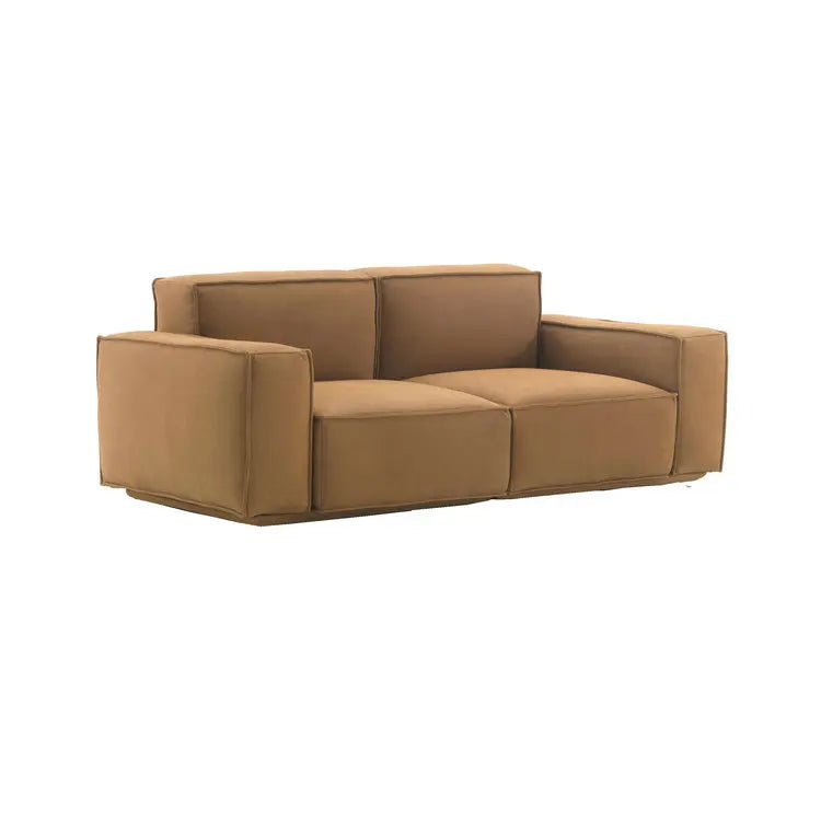 Modern Italian Leather Chesterfield Sofa: Luxury Living Room Seating Couch