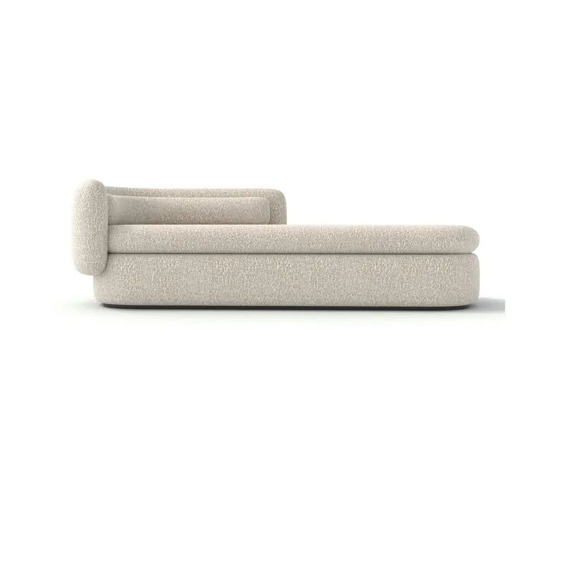 Premium Boucle Fabric Daybed Chaise Lounge for Modern Homes Office